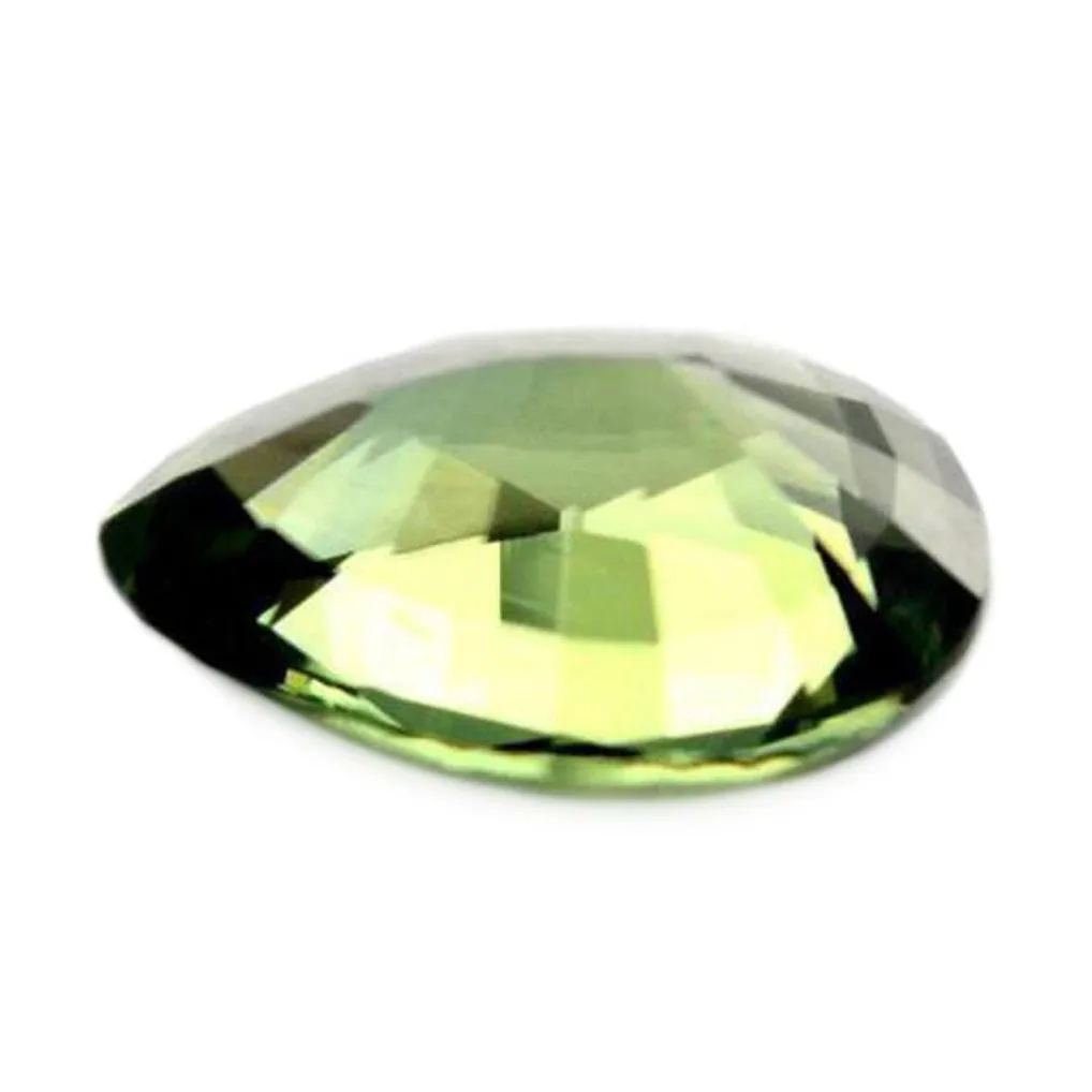 0.88ct Certified Natural Green Sapphire