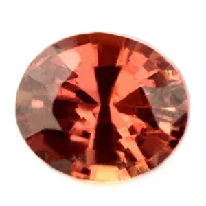 0.88ct Certified Natural Orange Sapphire