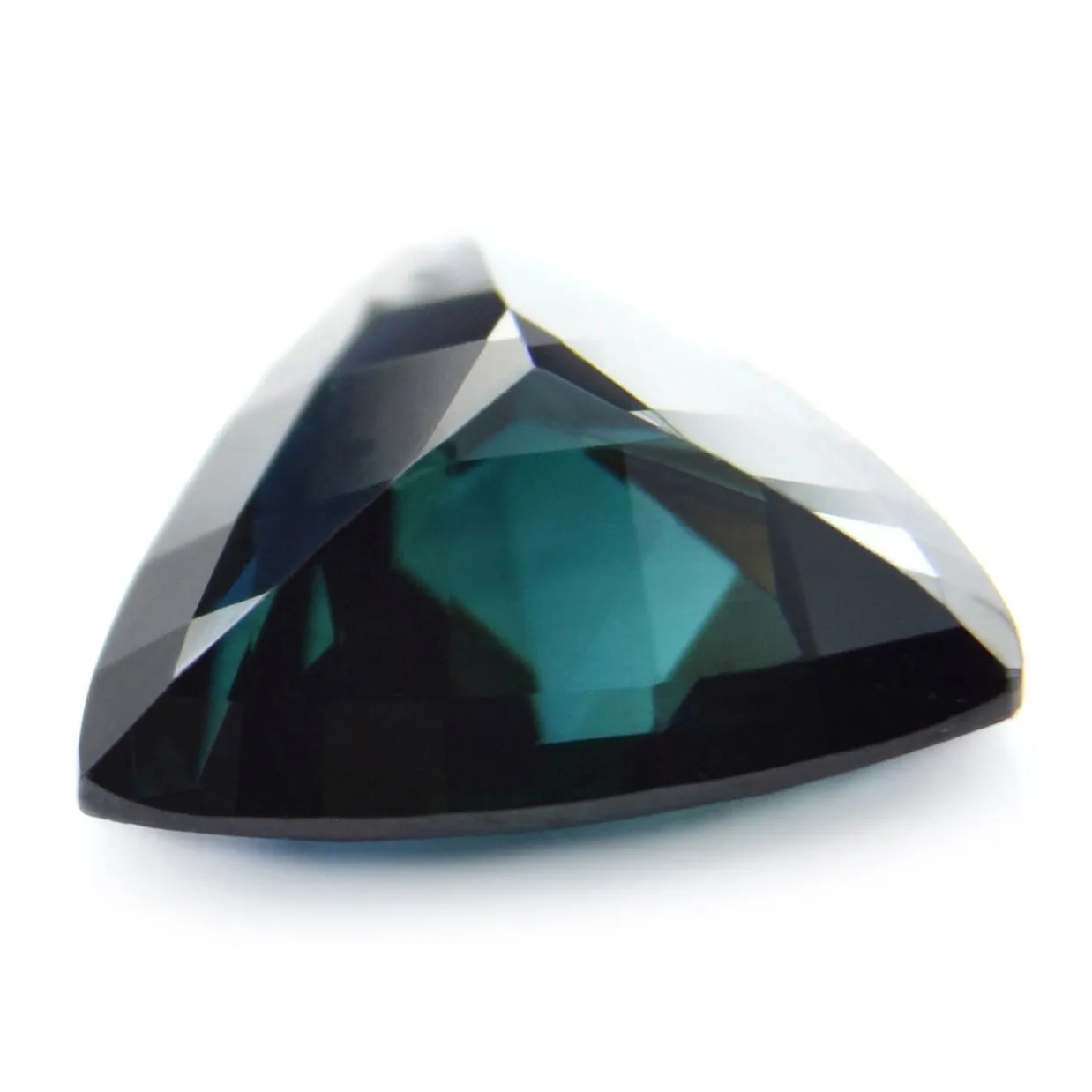 0.88ct Certified Natural Teal Sapphire