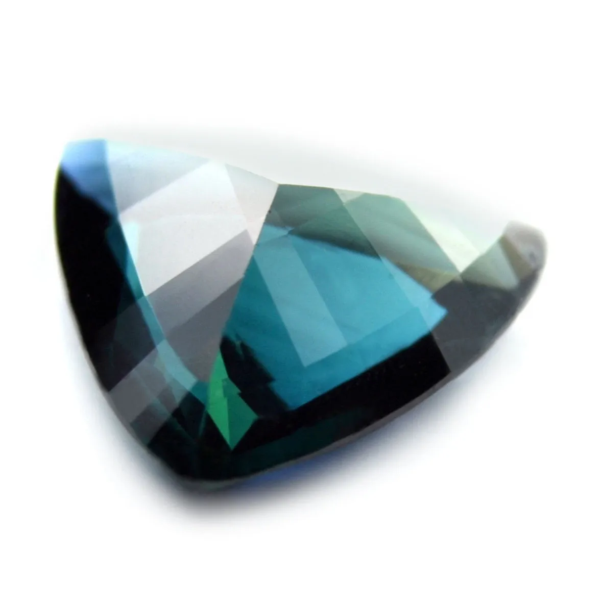 0.88ct Certified Natural Teal Sapphire
