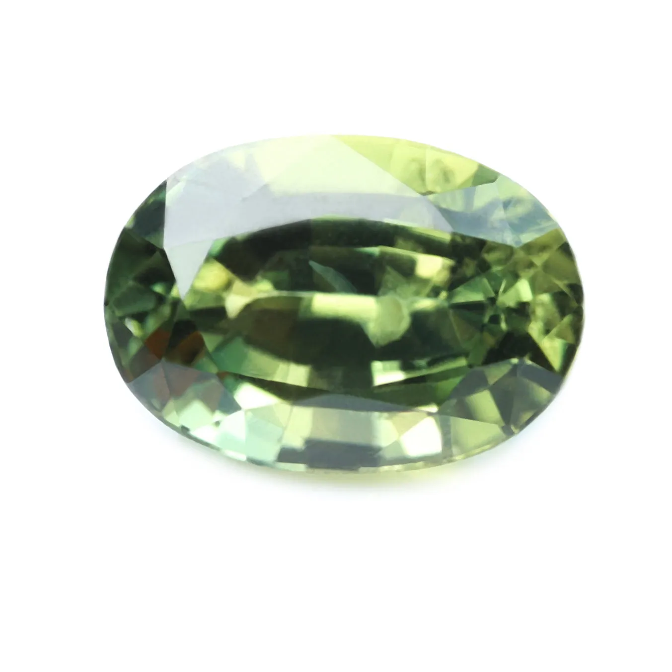 0.89ct Certified Natural Green Sapphire
