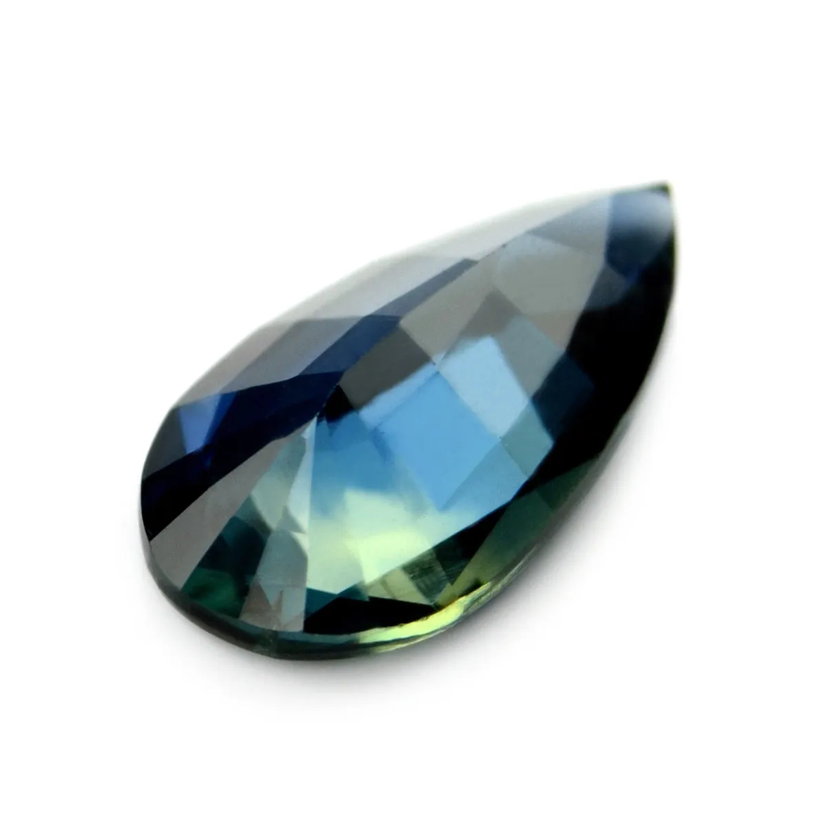 0.89ct Certified Natural Teal Sapphire