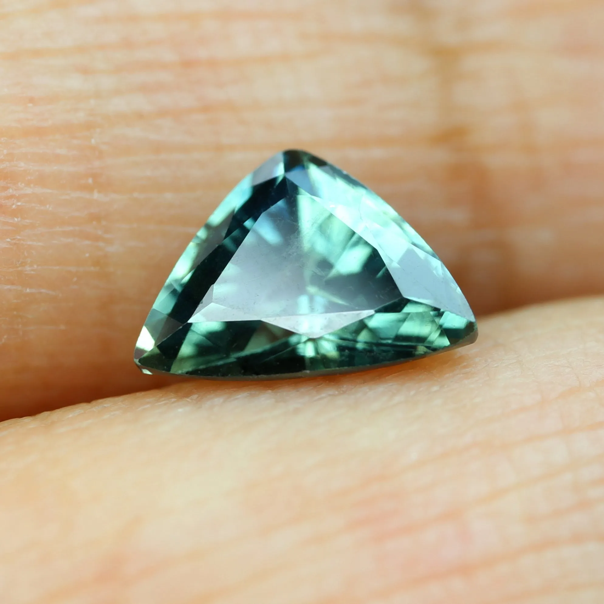 0.89ct Certified Natural Teal Sapphire