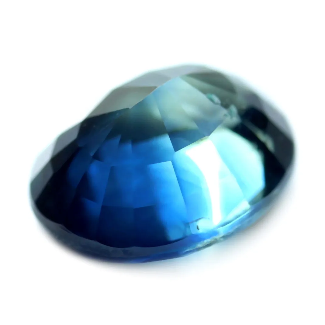 0.89ct Certified Natural Teal Sapphire