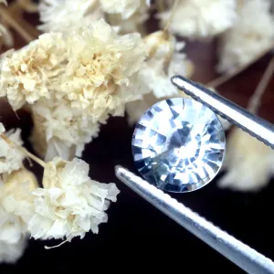 0.89ct Certified Natural White Sapphire