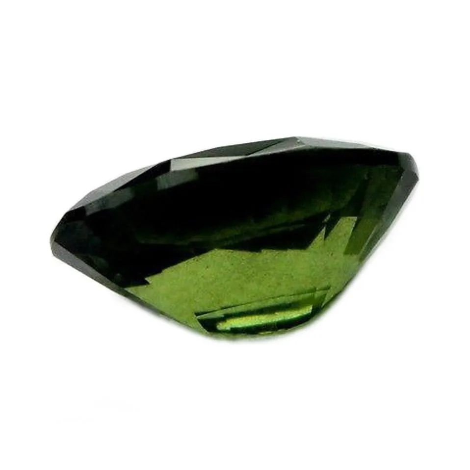 0.90ct Certified Natural Green Sapphire
