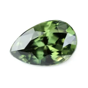 0.90ct Certified Natural Green Sapphire
