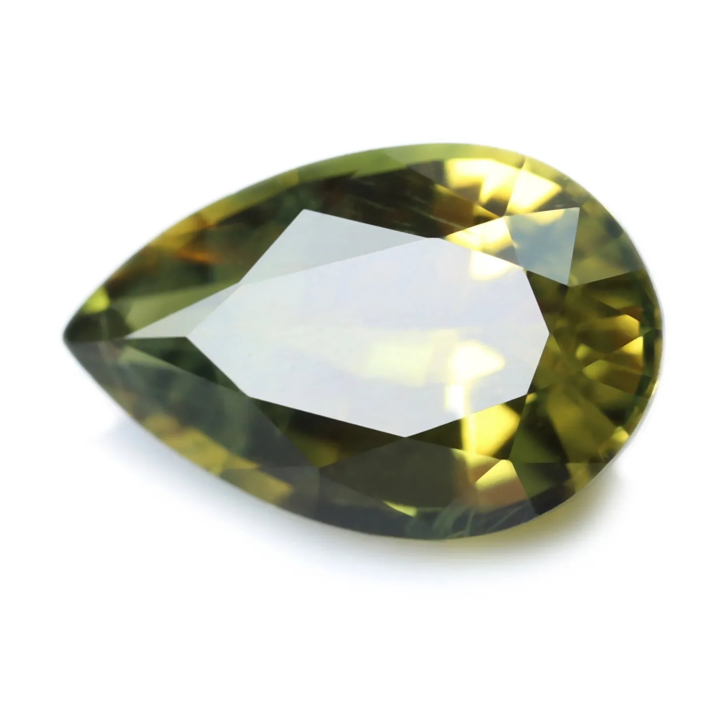 0.90ct Certified Natural Olive Green Sapphire