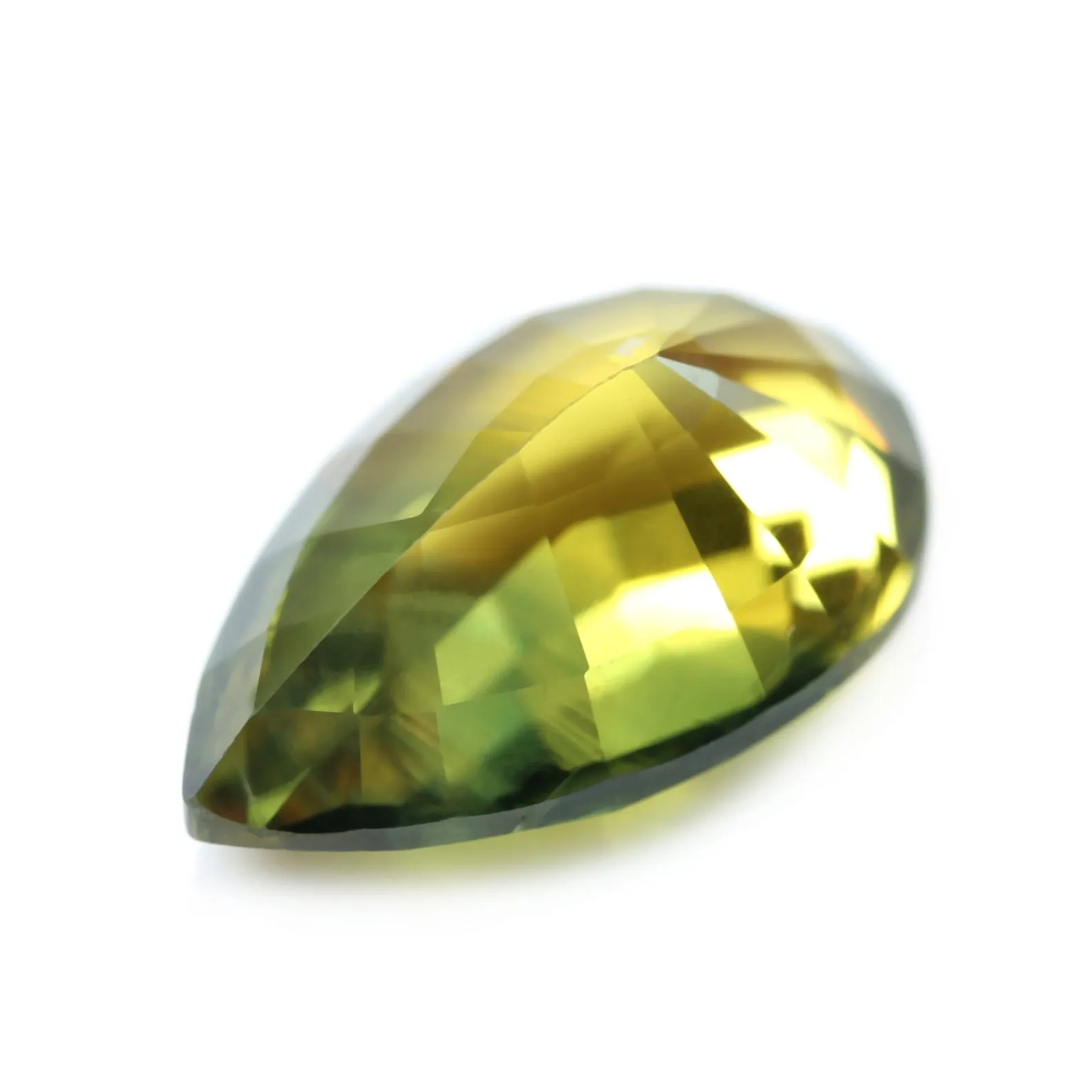 0.90ct Certified Natural Olive Green Sapphire