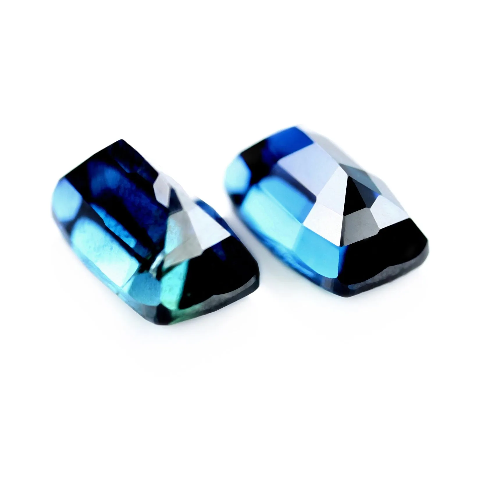 0.92ct Certified Natural Blue Sapphire Pair