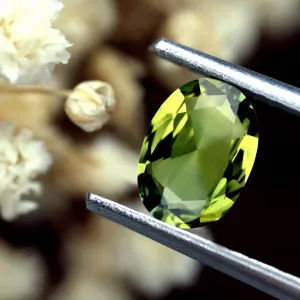 0.92ct Certified Natural Green Sapphire