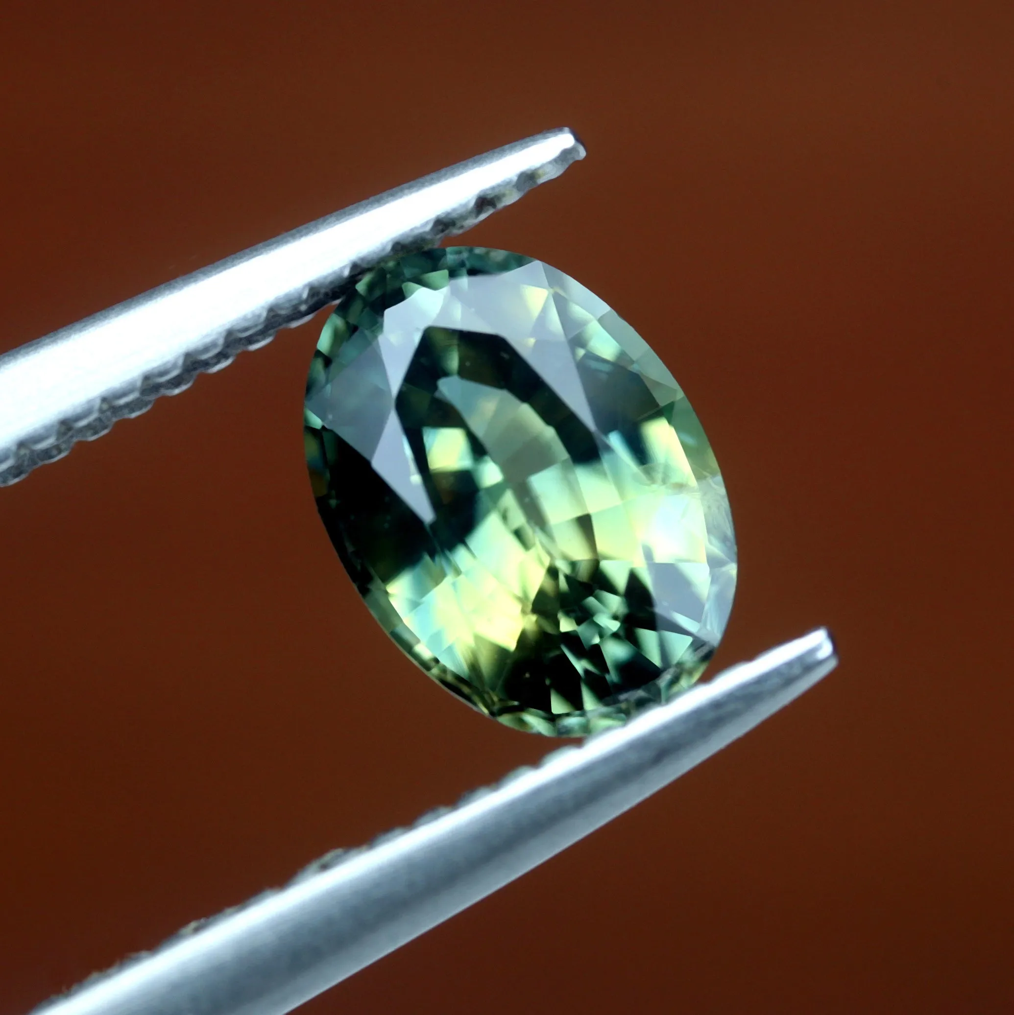 0.93ct Certified Natural Green Sapphire