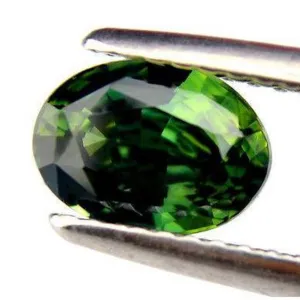 0.93ct Certified Natural Green Sapphire