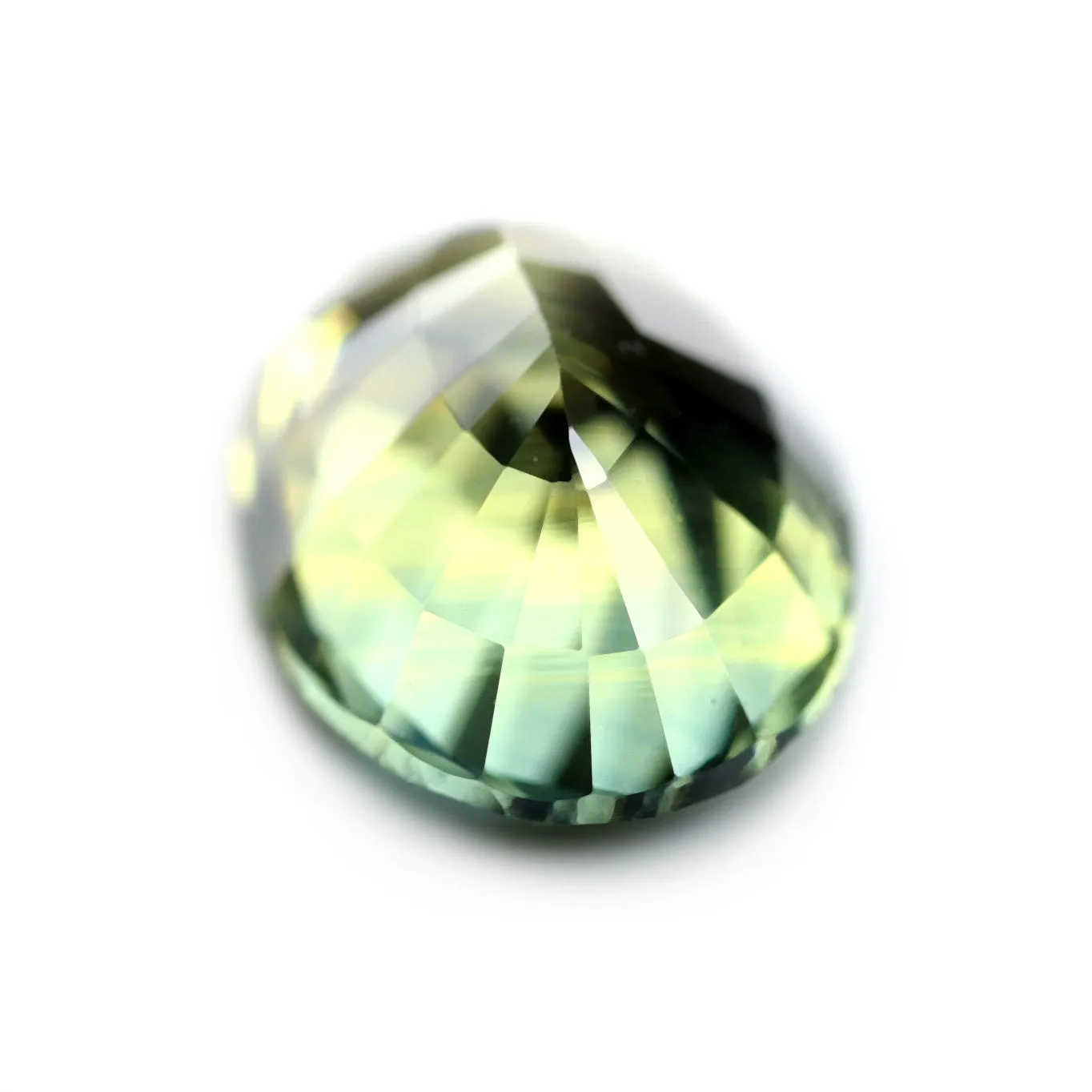 0.93ct Certified Natural Green Sapphire