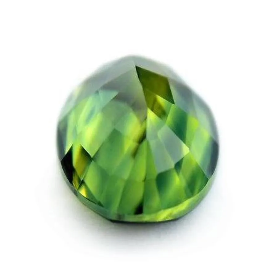 0.93ct Certified Natural Green Sapphire
