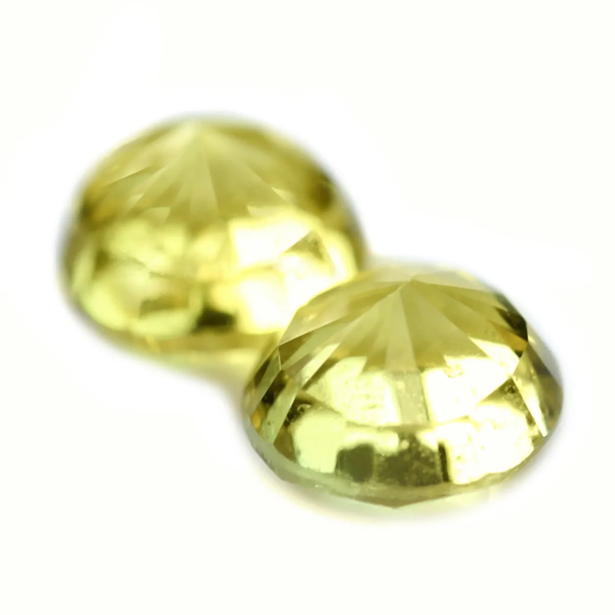 0.93ct Certified Natural Yellow Sapphire Matching Pair