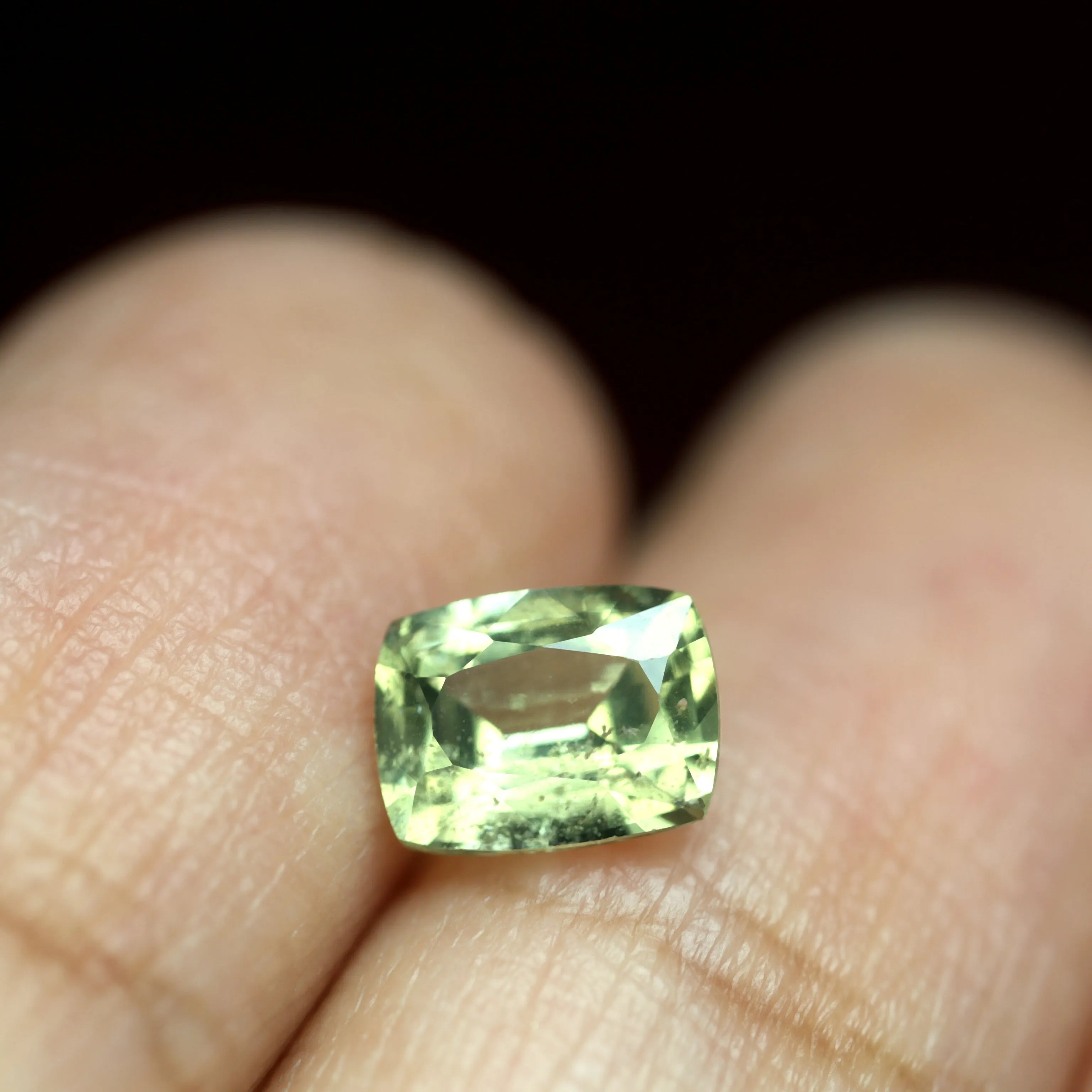 0.97ct Certified Natural Green Sapphire