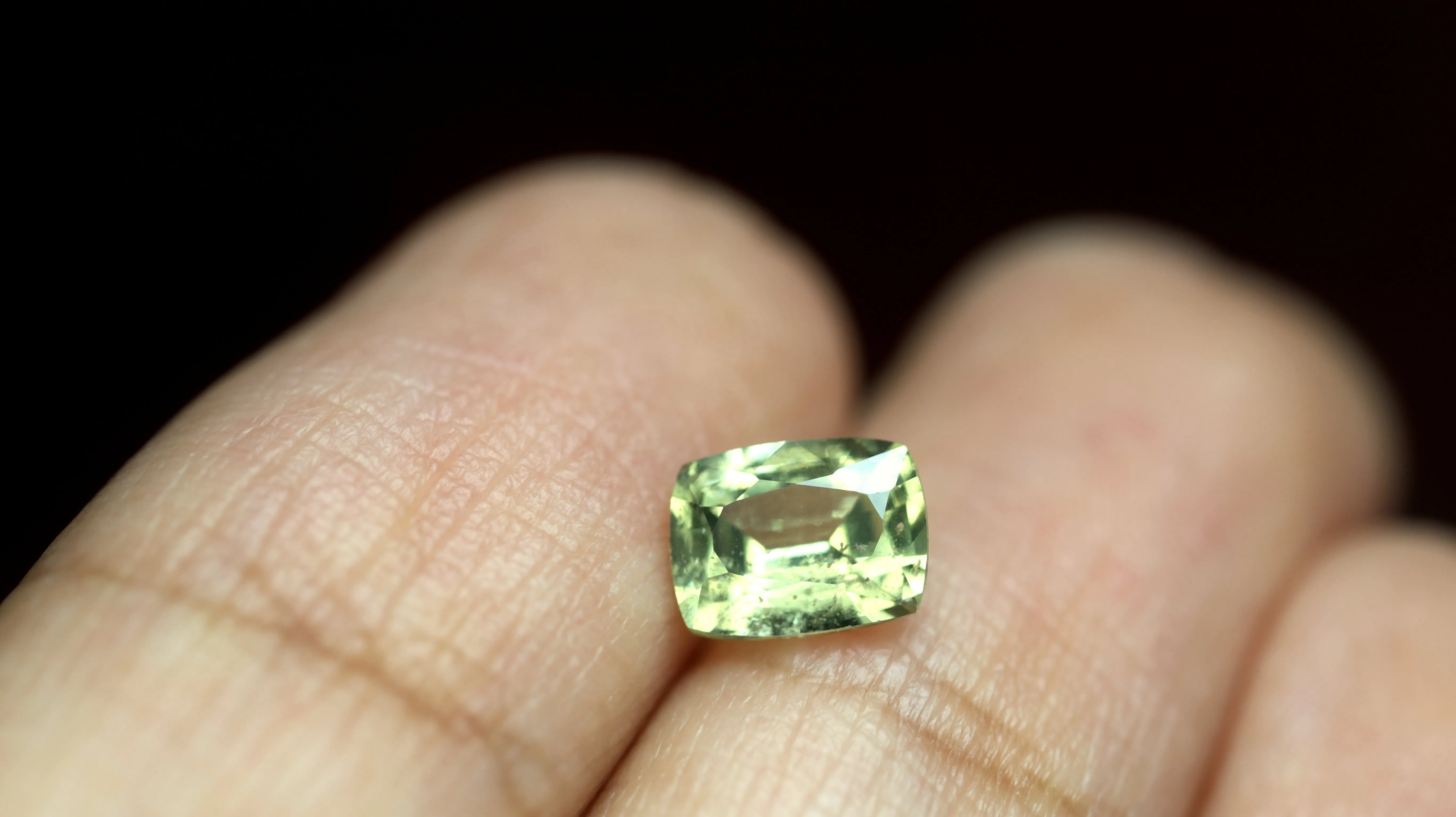 0.97ct Certified Natural Green Sapphire