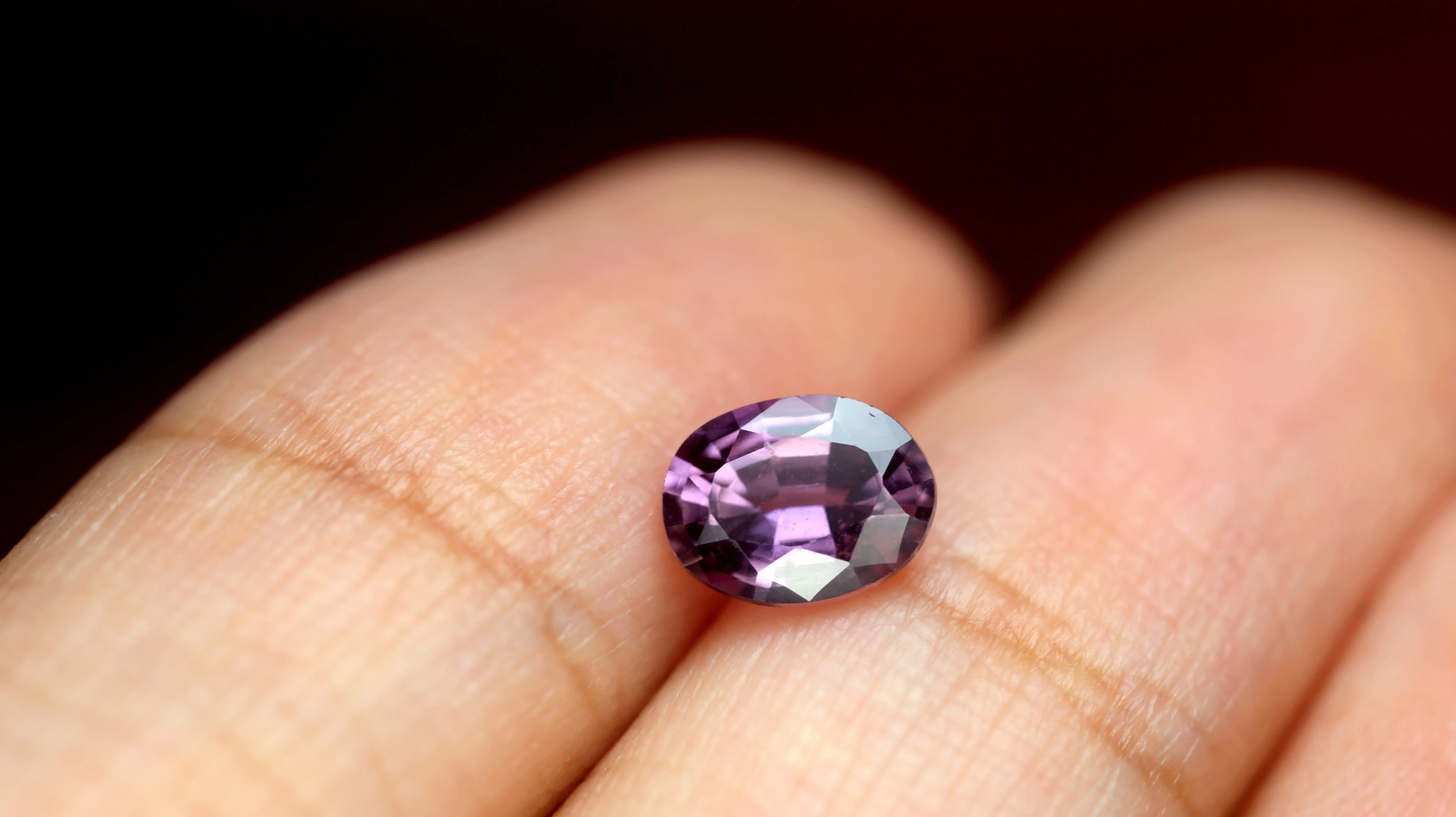 0.97ct Certified Natural Purple Sapphire