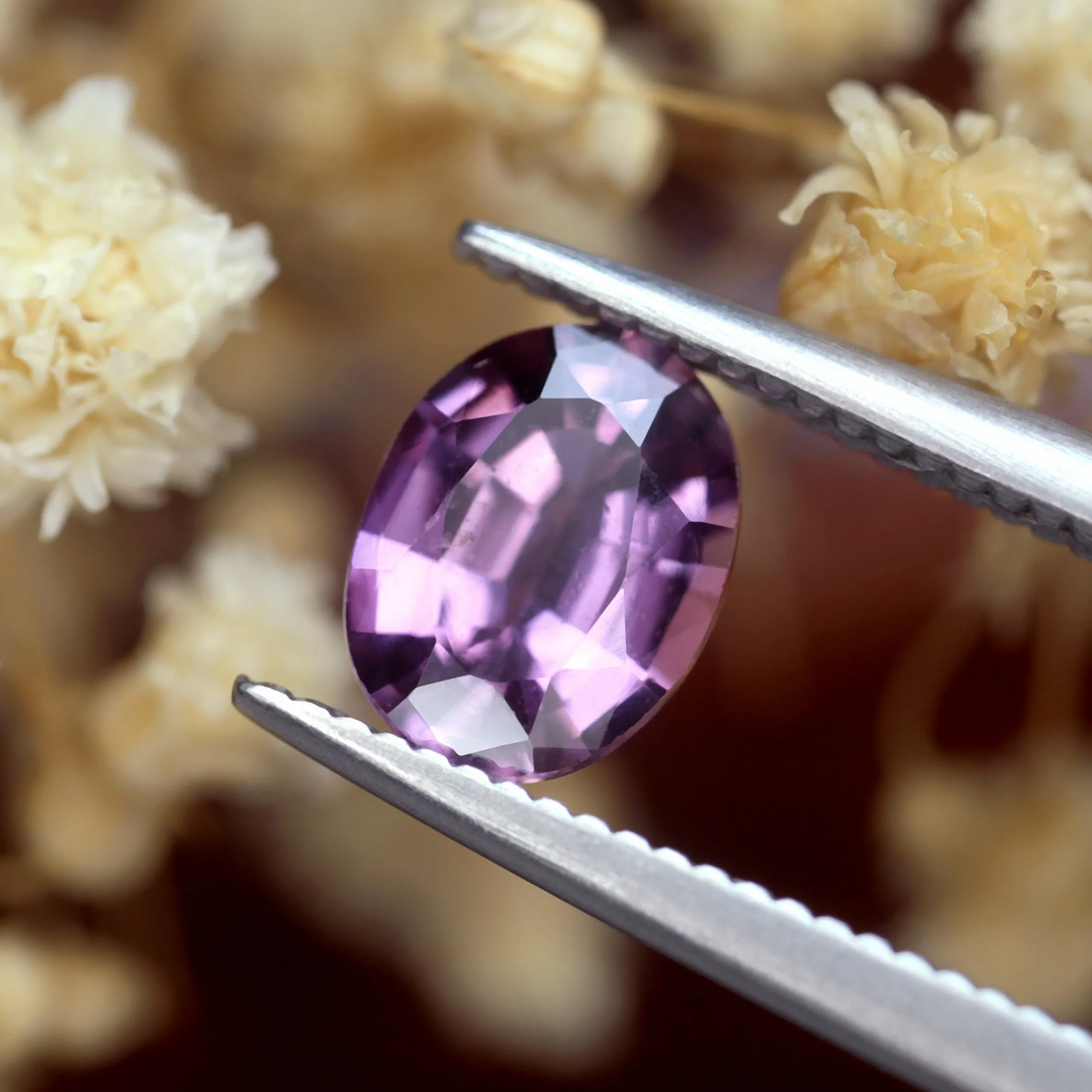 0.97ct Certified Natural Purple Sapphire