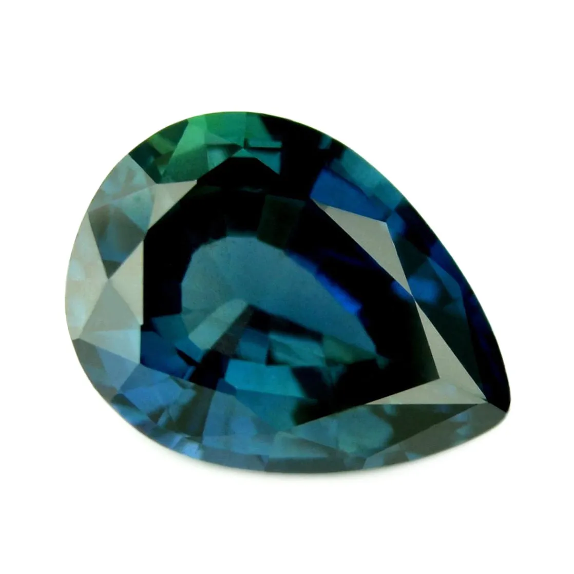 0.97ct Certified Natural Teal Sapphire