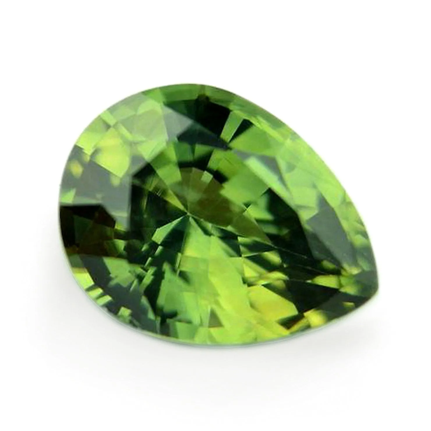 0.98ct Certified Natural Green Sapphire