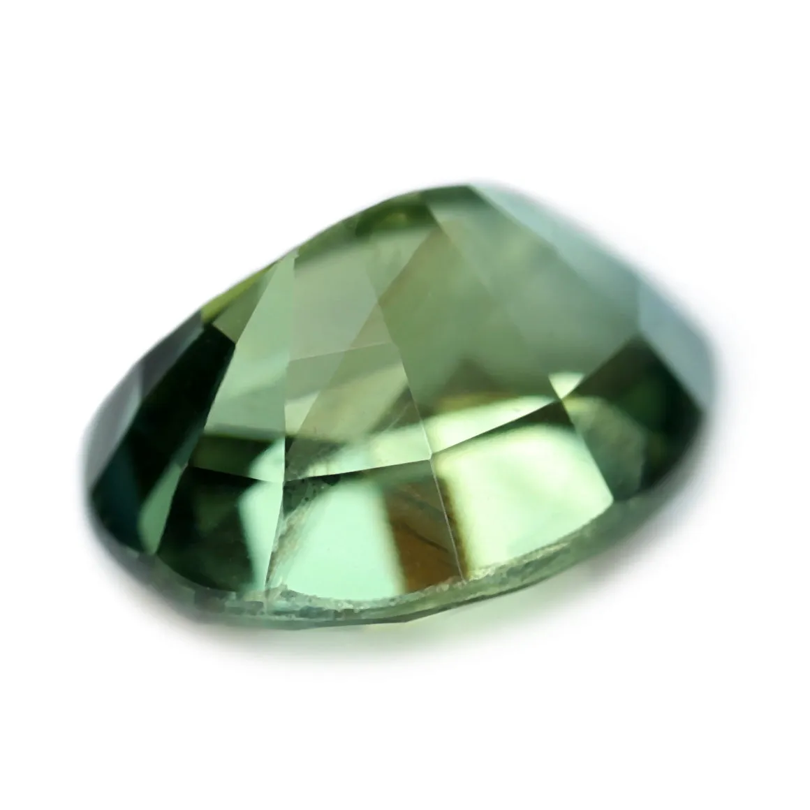 0.98ct Certified Natural Green Sapphire