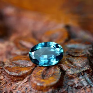 0.98ct Certified Natural Teal Sapphire