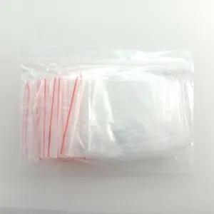 100pcs 6x8cm Clipseal Sealer Small Plastic Zip Bags Thin Satchels