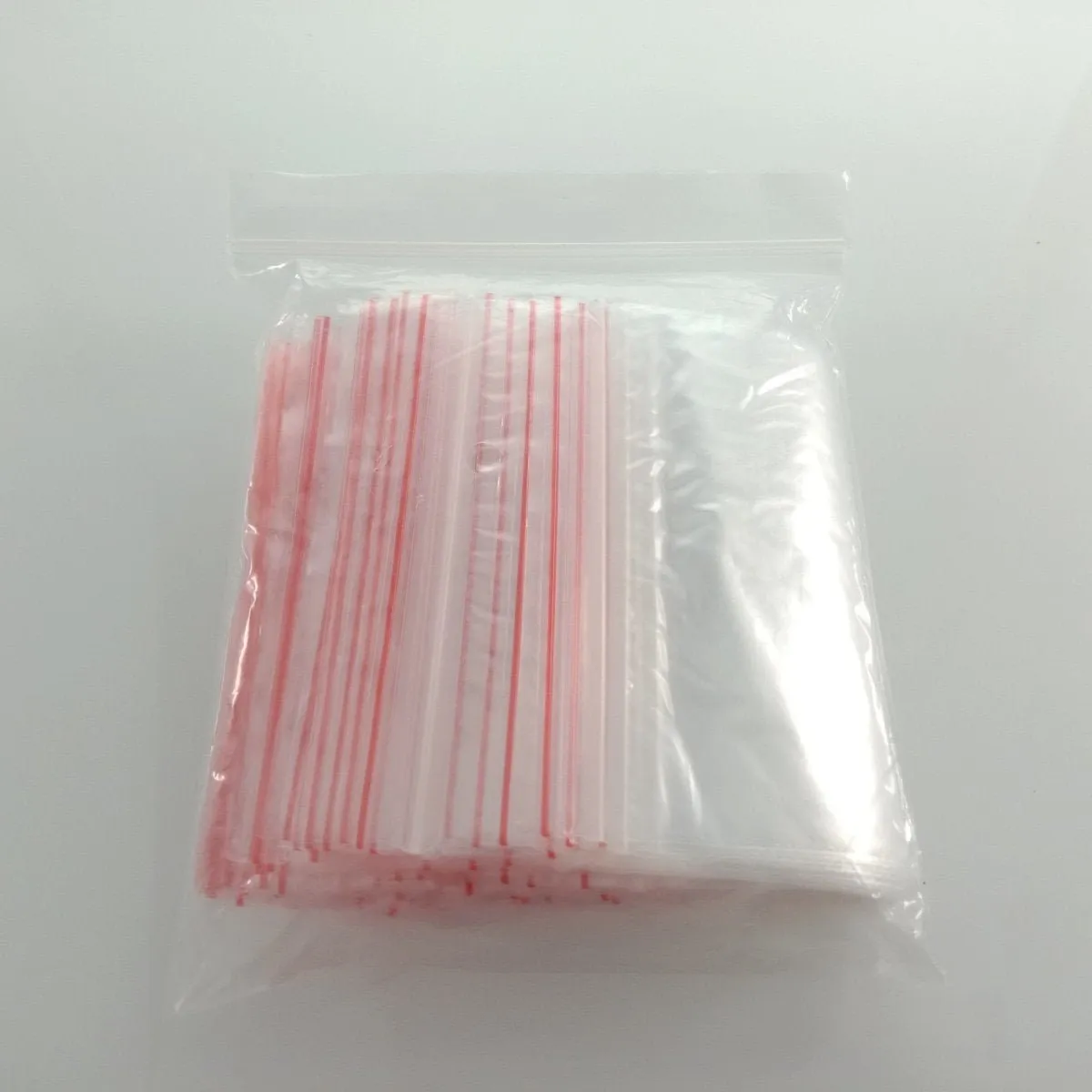 100pcs Clipseal Sealer Bags 8x12cm Small Plastic Zip Satchels Thin