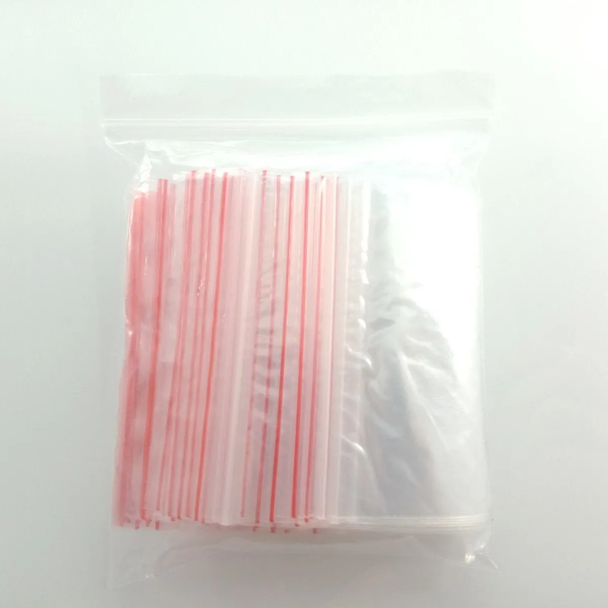 100pcs Clipseal Sealer Bags 8x12cm Small Plastic Zip Satchels Thin