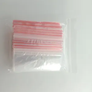 100pcs Clipseal Sealer Bags 8x12cm Small Plastic Zip Satchels Thin