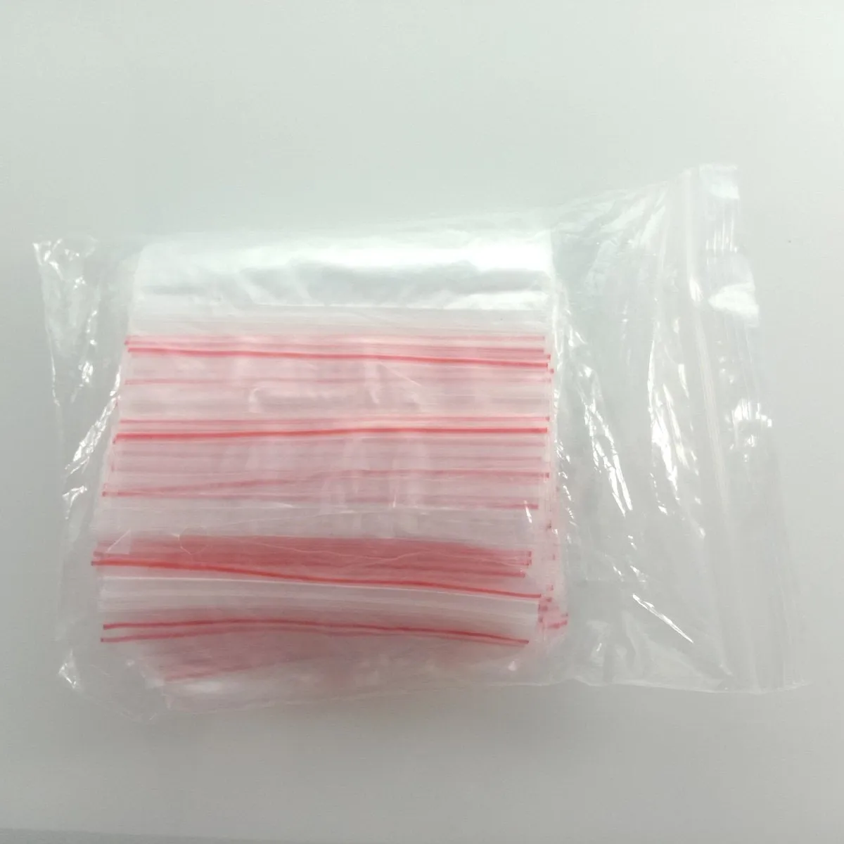 100pcs Clipseal Sealer Satchels 9x13cm Small Plastic Zip Bags Thin