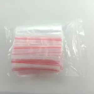 100pcs Clipseal Sealer Satchels 9x13cm Small Plastic Zip Bags Thin