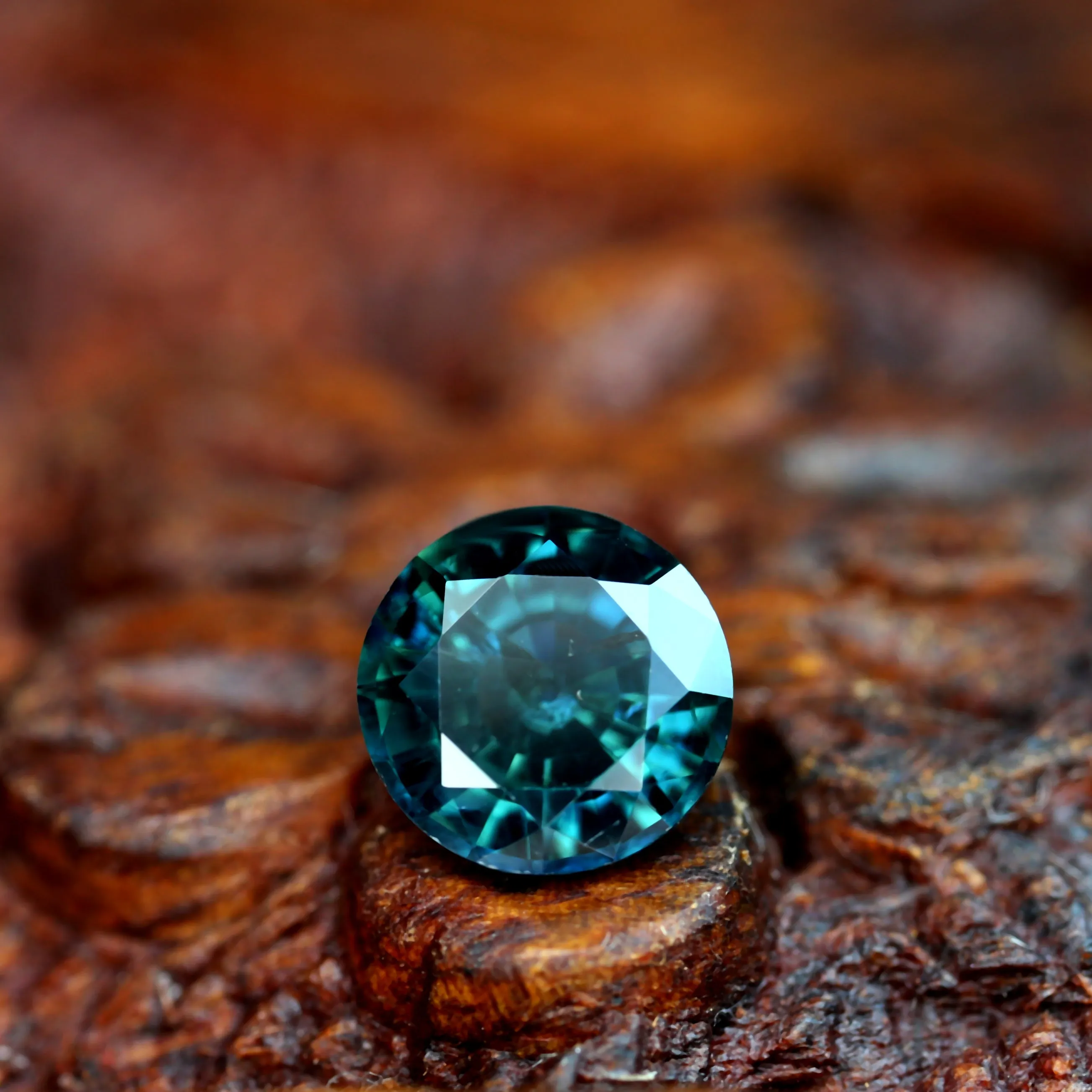 1.02ct Certified Natural Teal Sapphire
