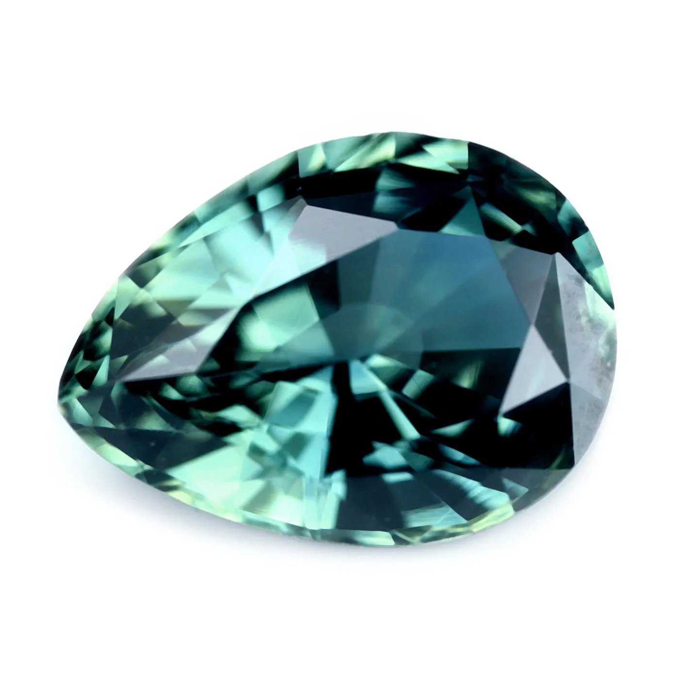 1.07ct Certified Natural Teal Sapphire