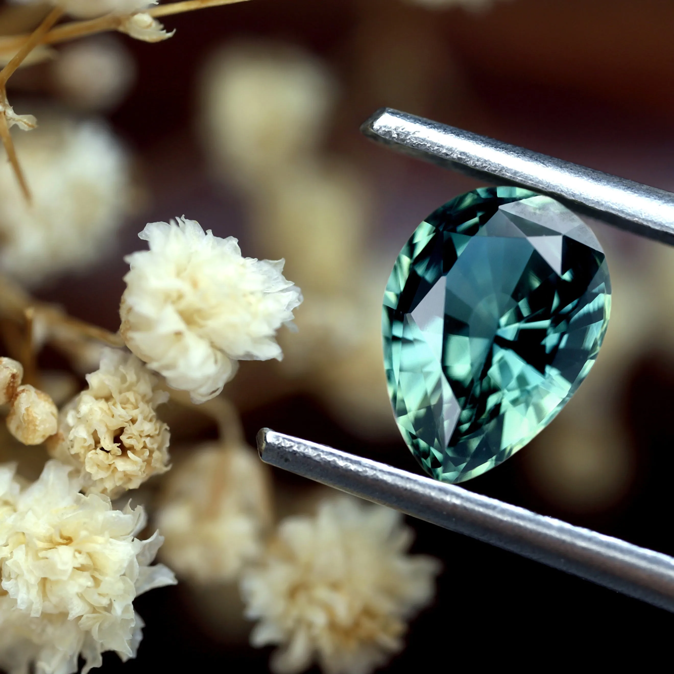 1.07ct Certified Natural Teal Sapphire