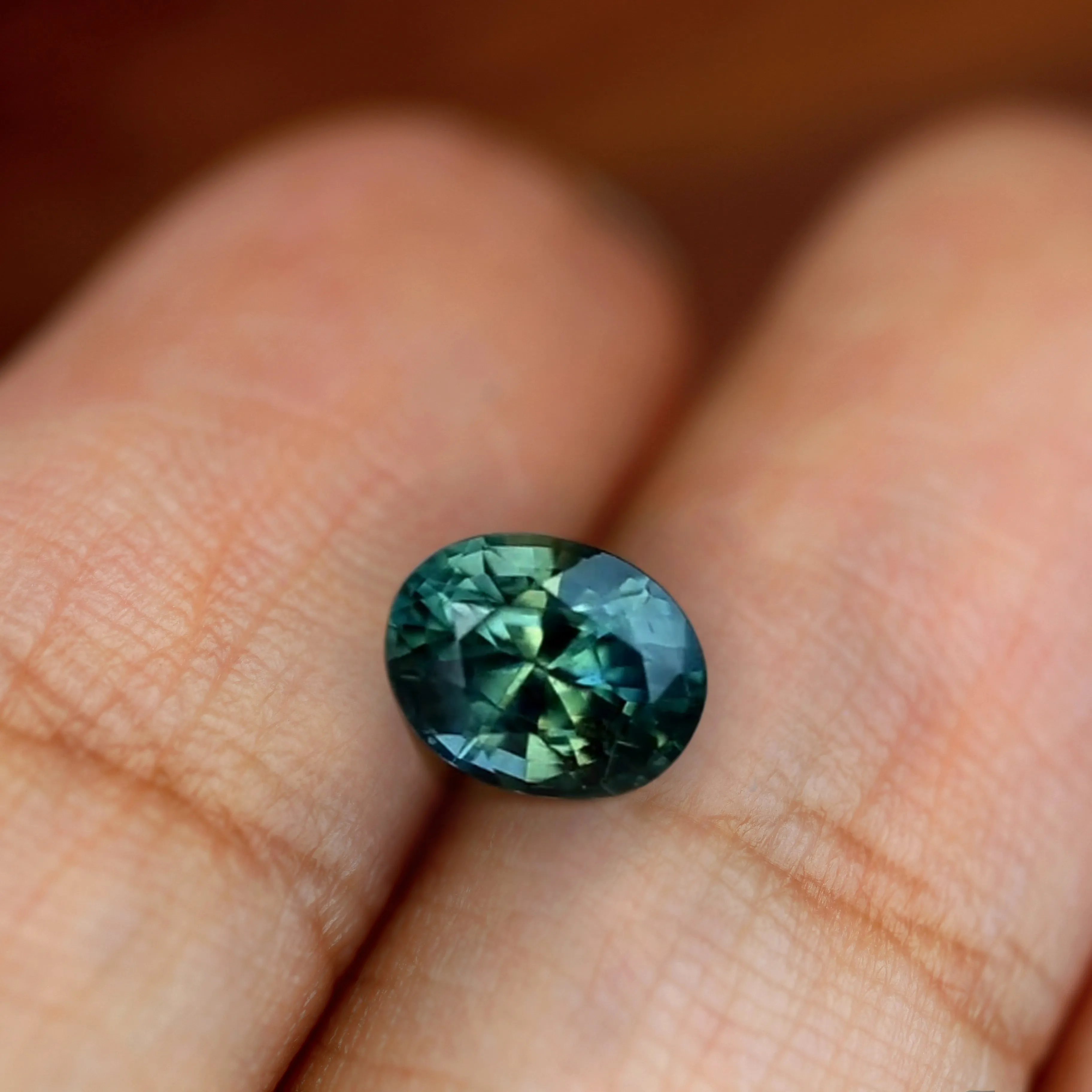 1.12ct Certified Natural Teal Sapphire