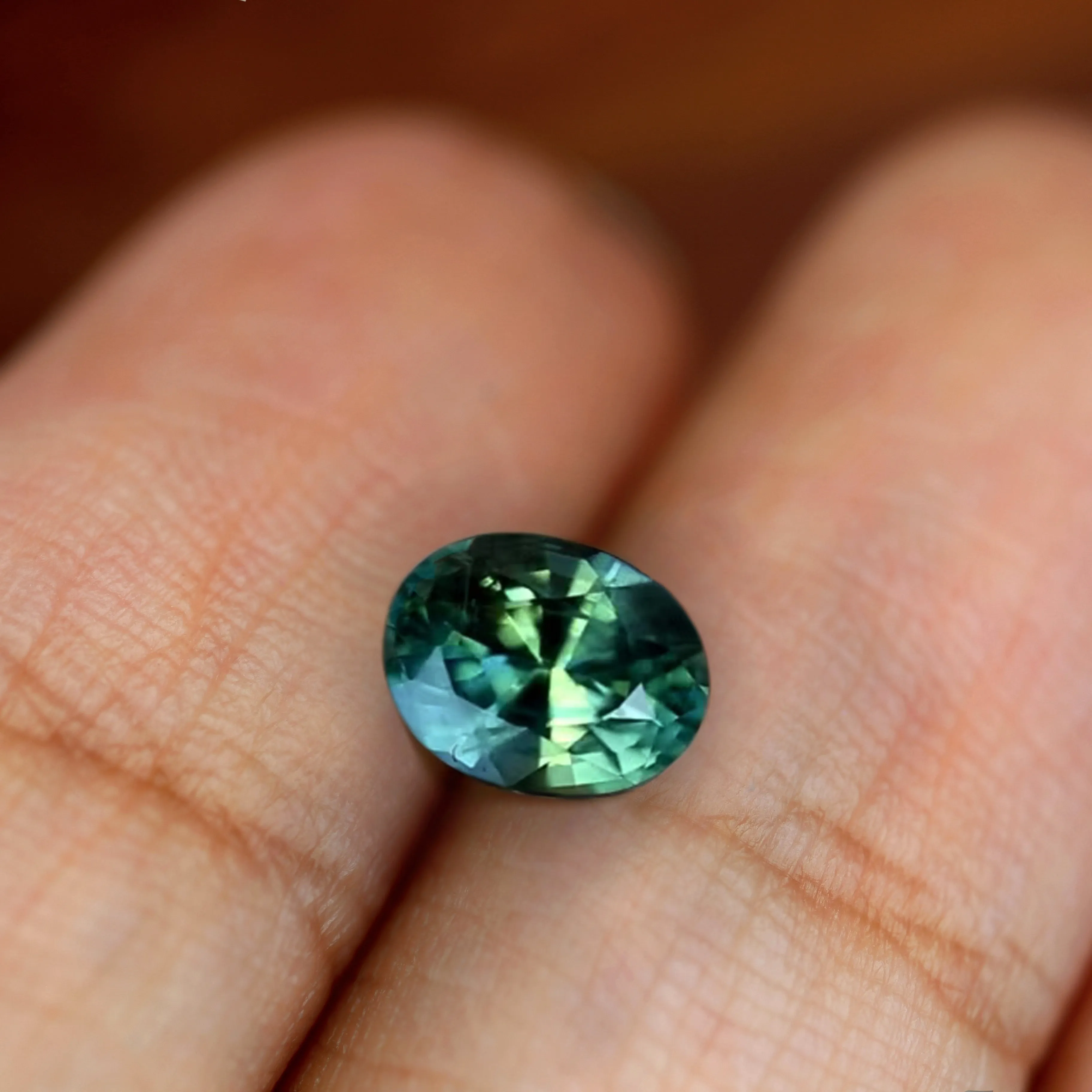 1.12ct Certified Natural Teal Sapphire
