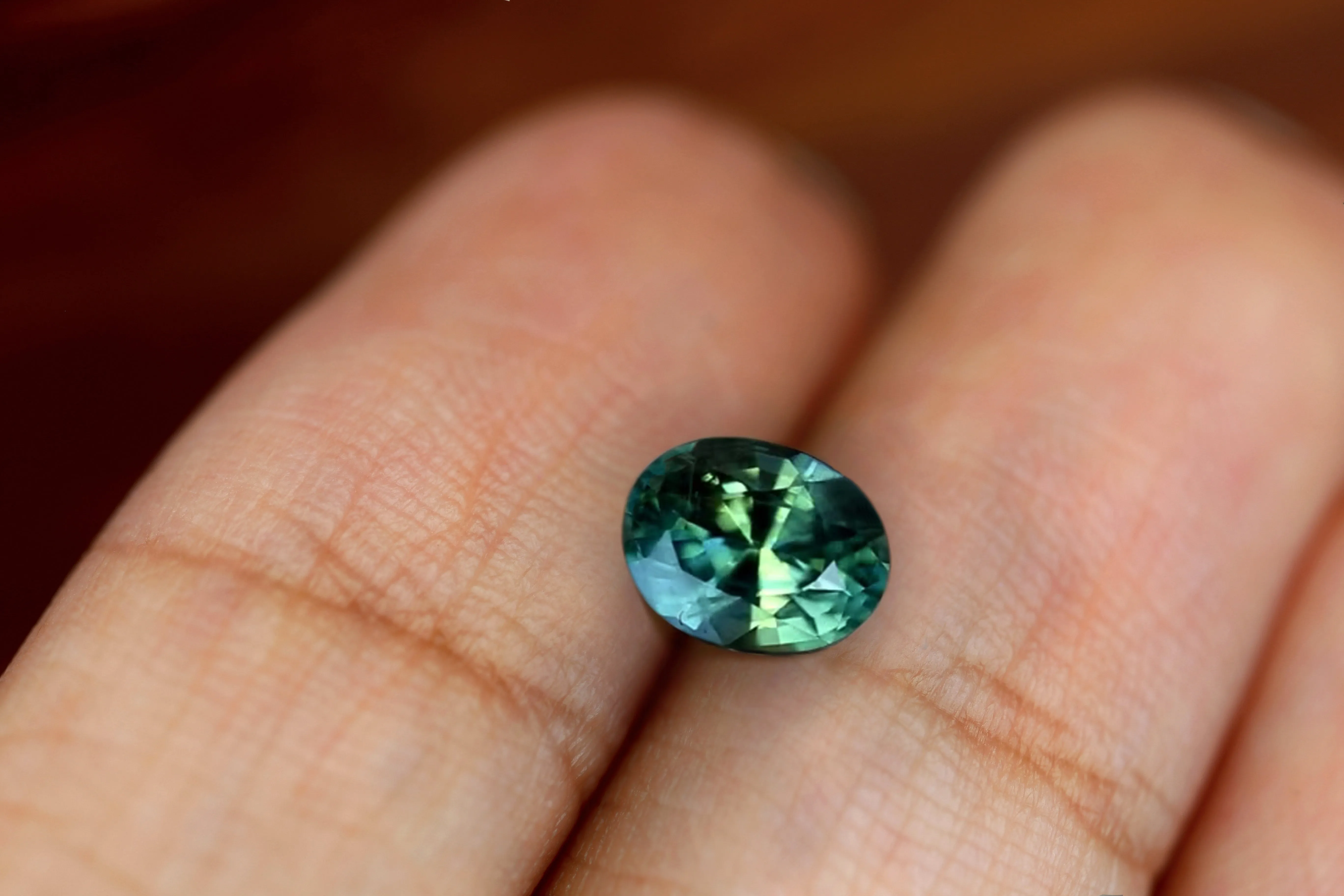 1.12ct Certified Natural Teal Sapphire