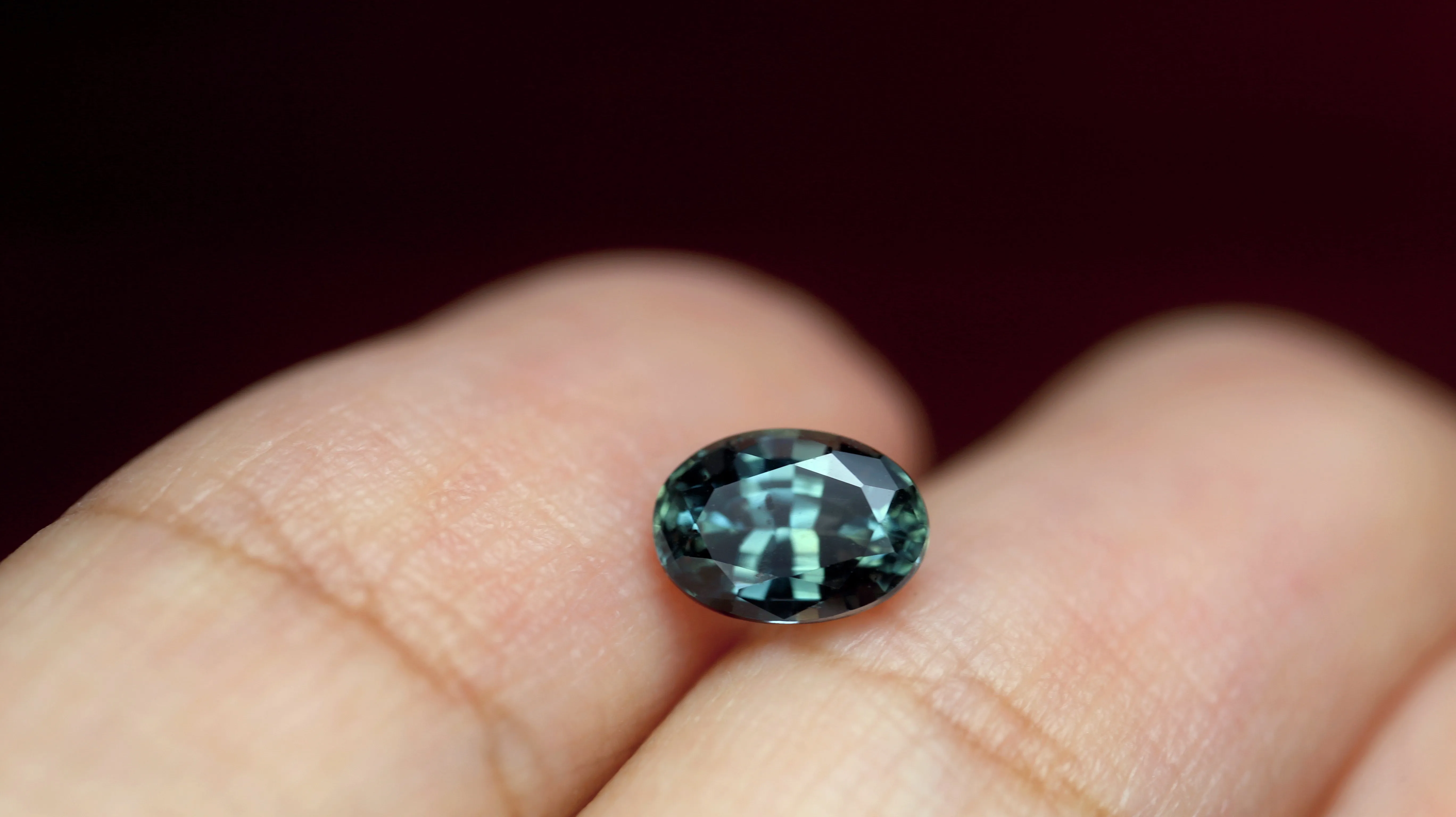 1.13 ct Certified Natural Teal Sapphire