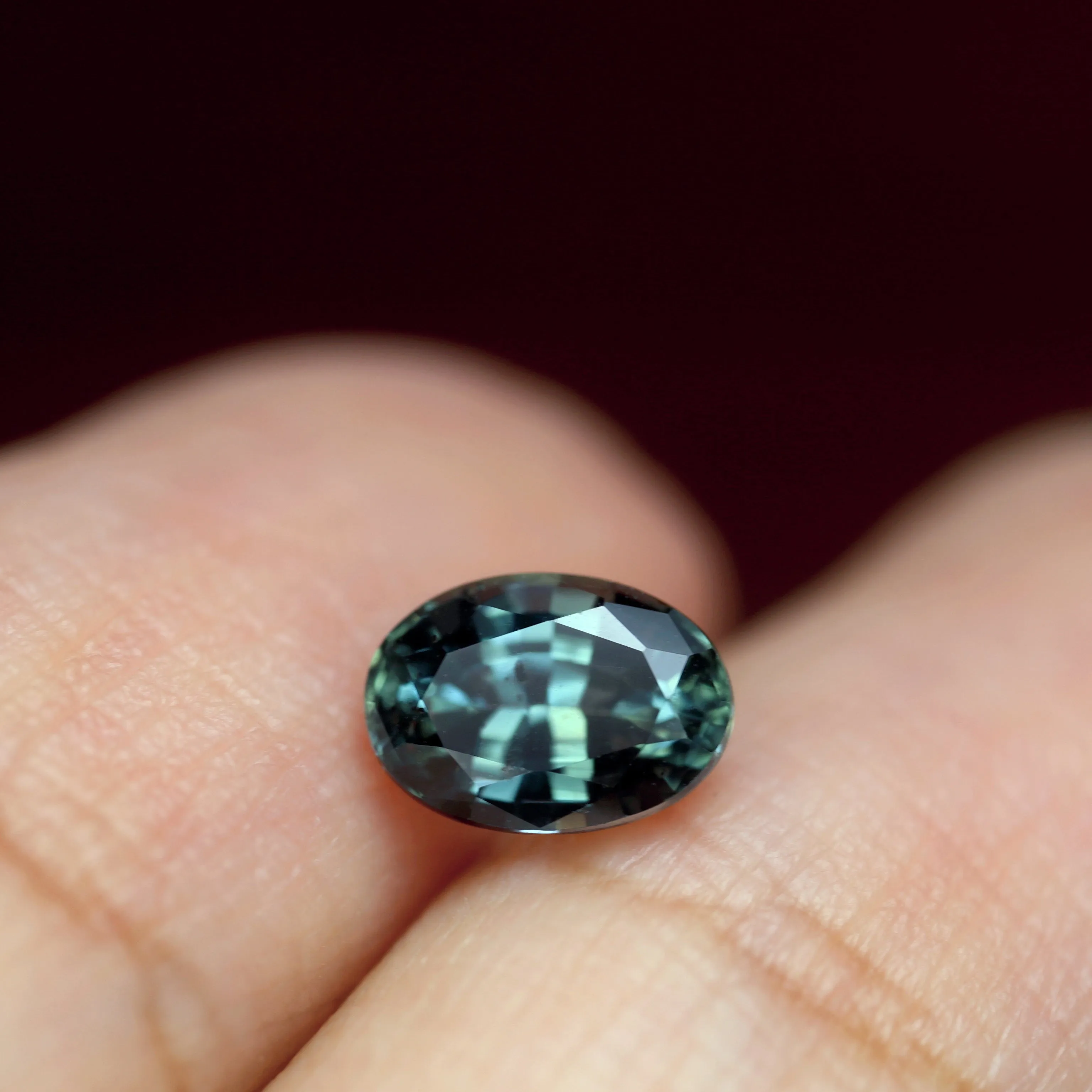 1.13 ct Certified Natural Teal Sapphire