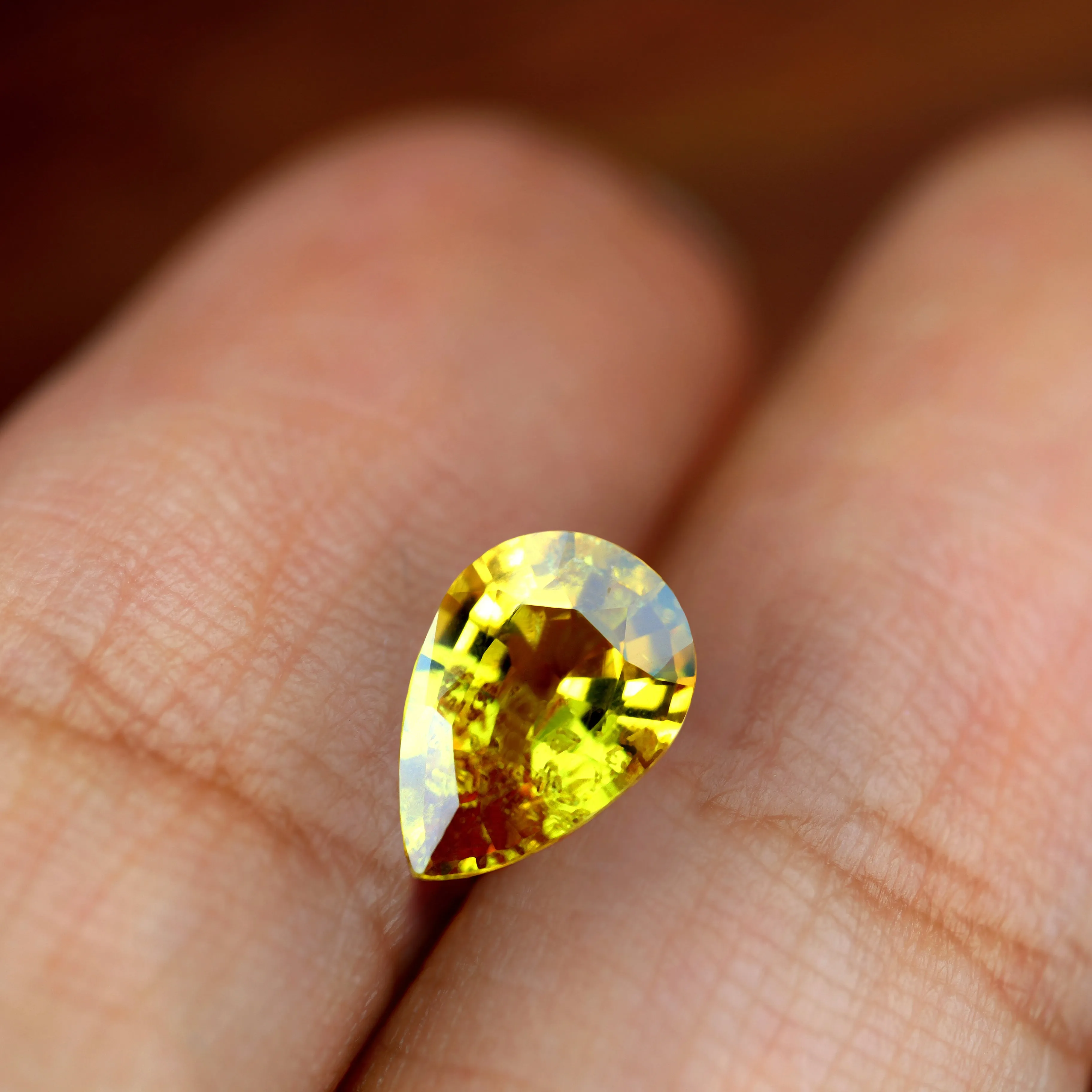 1.29ct Certified Natural Yellow Sapphire
