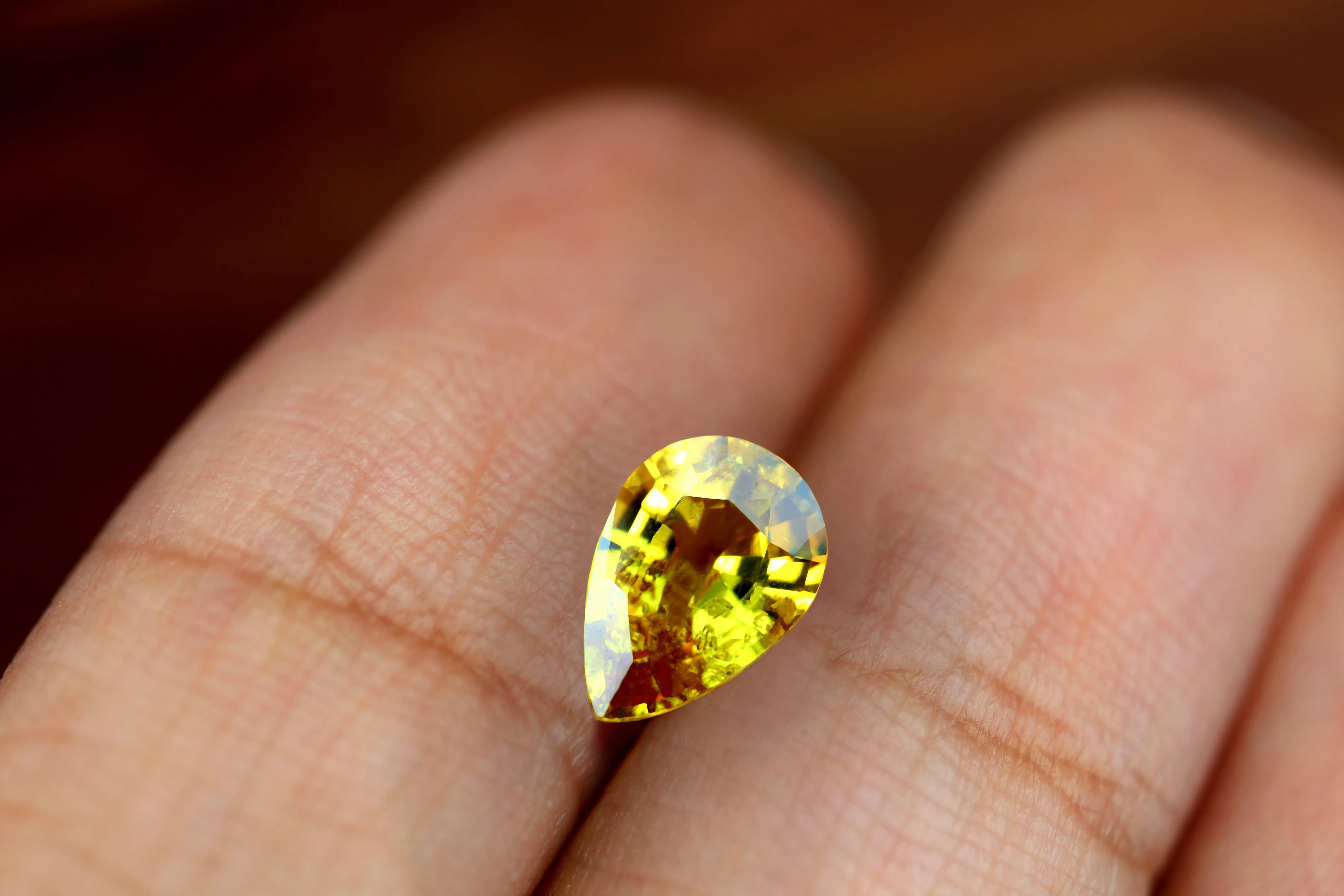 1.29ct Certified Natural Yellow Sapphire