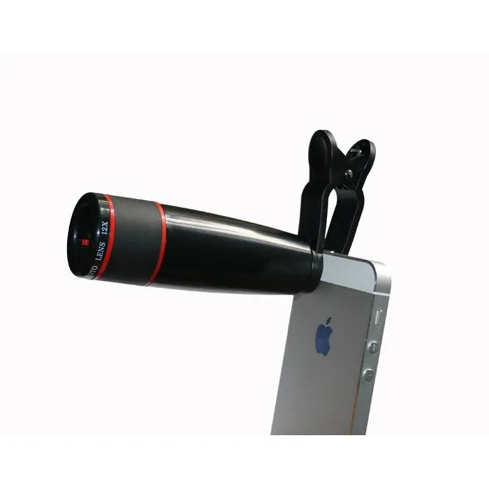 12X Telephoto Zoom Lenses Wide Angle Macro Fisheye Lens Telescope Mobile Tripod Mini Selfie Stick For Mobile Phones