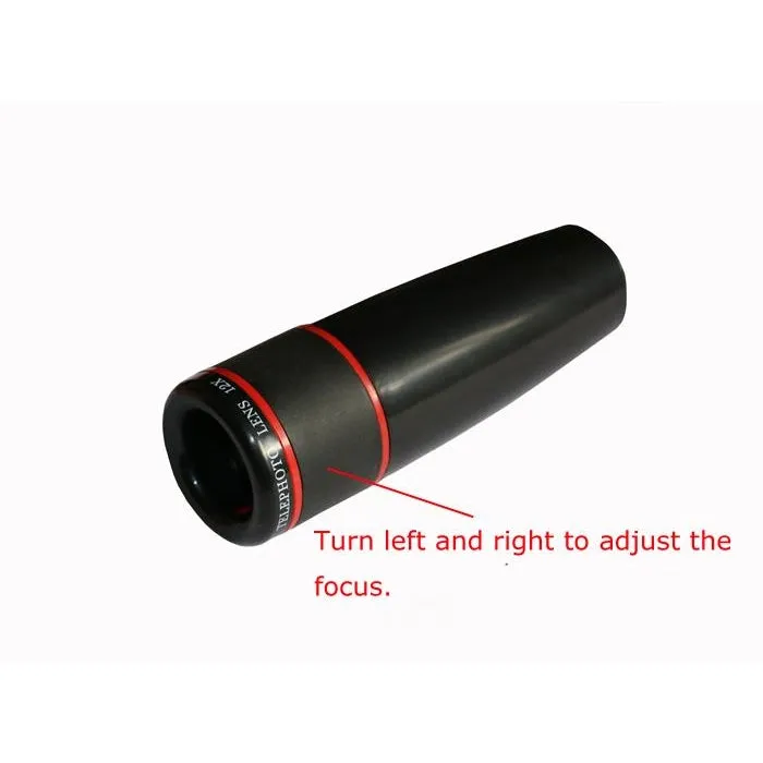 12X Telephoto Zoom Lenses Wide Angle Macro Fisheye Lens Telescope Mobile Tripod Mini Selfie Stick For Mobile Phones