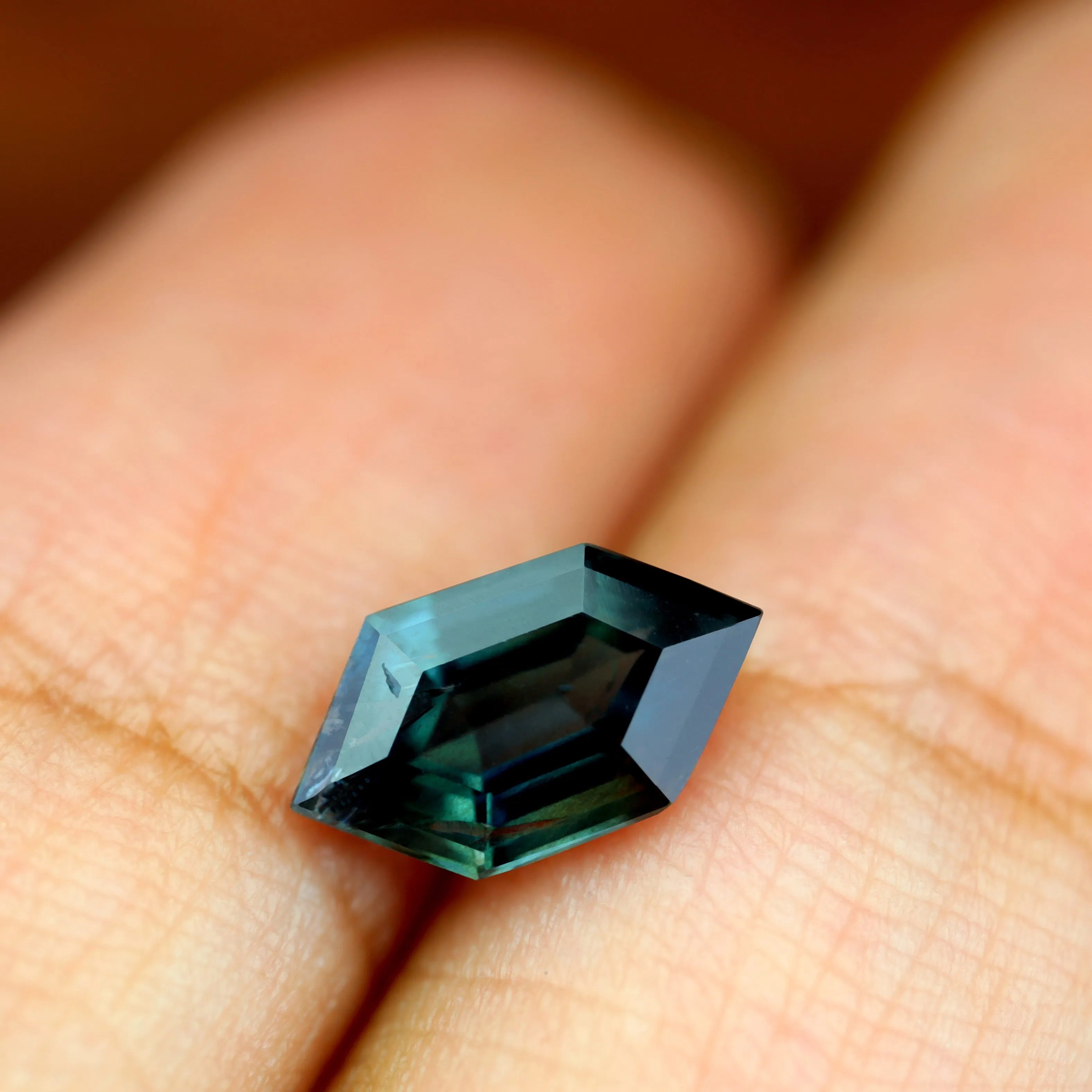 1.31ct Certified Natural Teal Sapphire