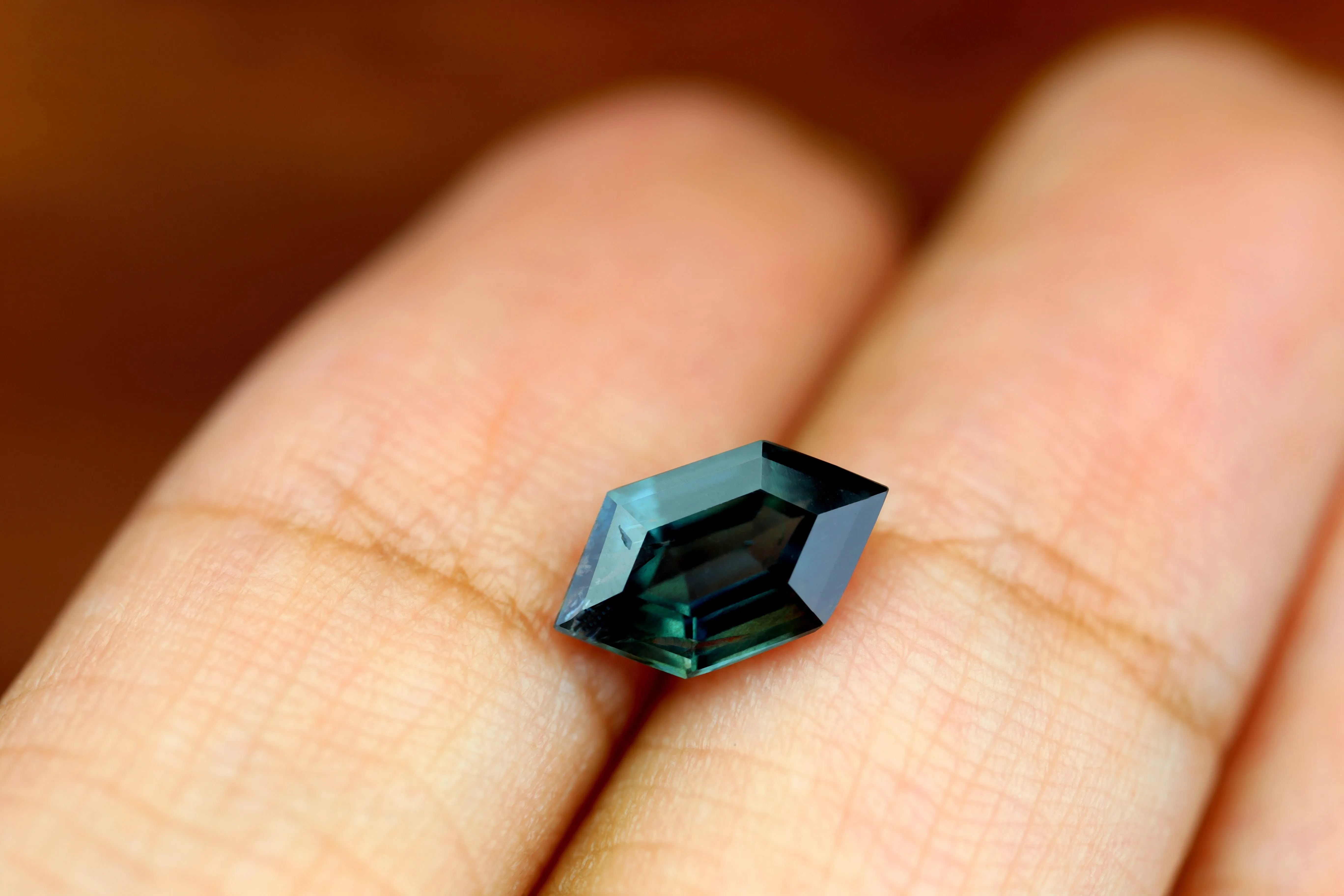 1.31ct Certified Natural Teal Sapphire