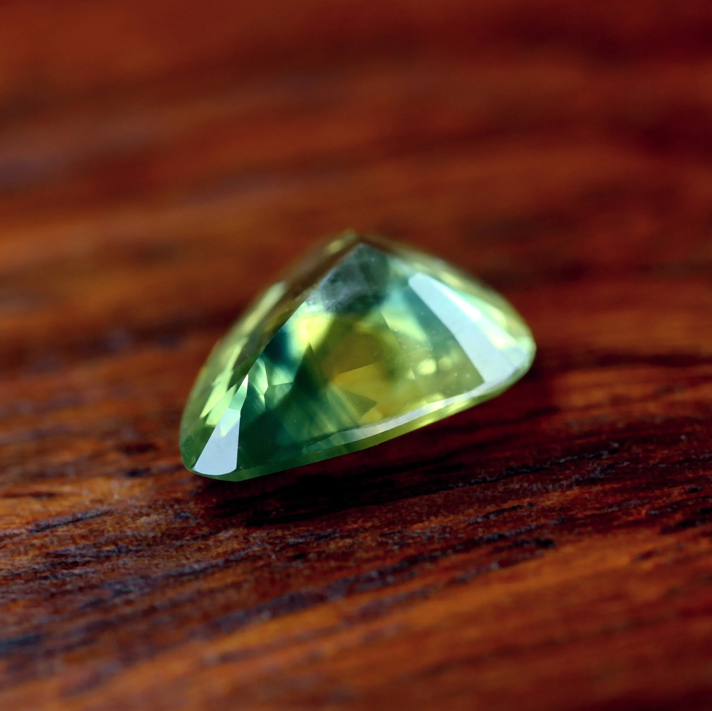 1.38ct Certified Natural Green Sapphire