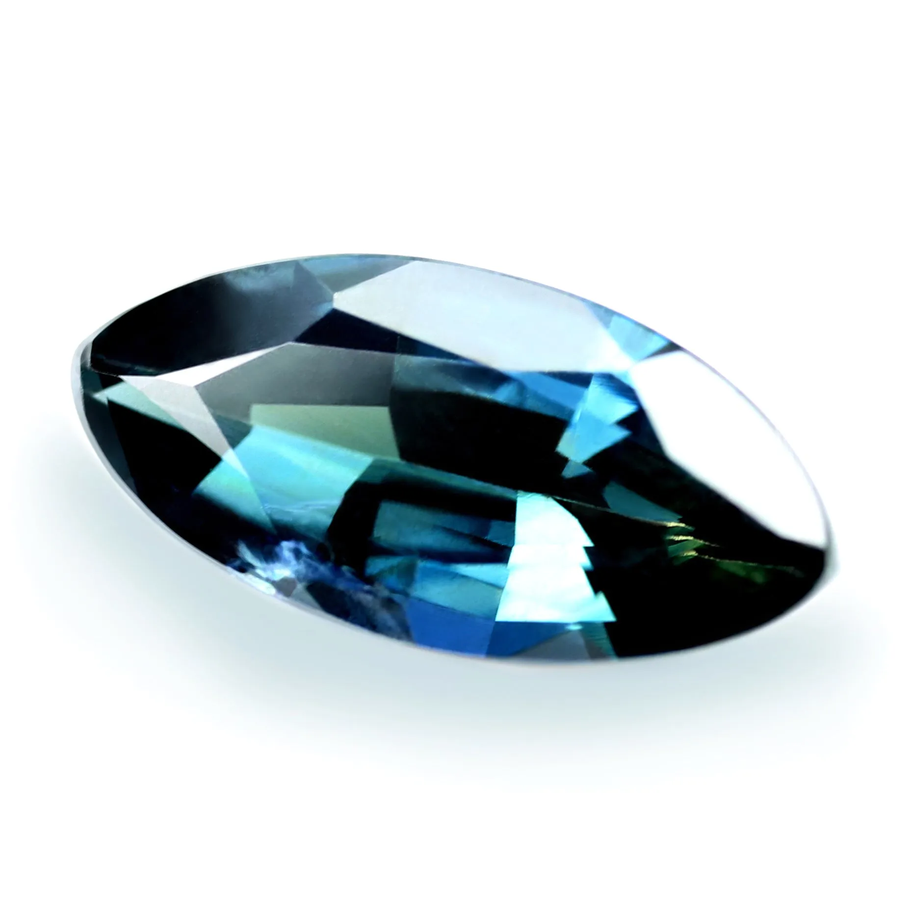 1.39ct Certified Natural Teal Sapphire